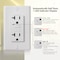 Faith Self-Test 20A TR GFCI Outlet Receptacle w/ Wall Plate, White, PK 10 GLS-20ATR-WH-10 - alternate 5